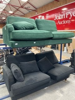 2 X ASSORTED INCOMPLETE SOFA PARTS TO INCLUDE GREEN PART CORNER SOFA: LOCATION - A4