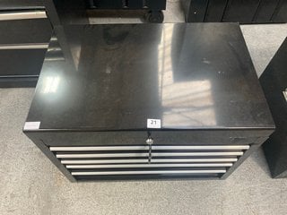 5 DRAWER BLACK METAL TOOL CHEST: LOCATION - A2