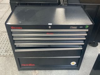 BREMBO APRILIA 5 DRAWER BLACK METAL TOOL CHEST: LOCATION - A2