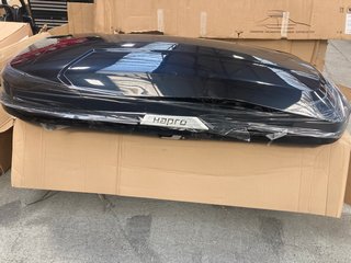 HAPRO TRIVOR 560 ROOF BOX IN BRILLIANT BLACK MODEL : 09DAHK2: LOCATION - A3