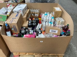 (COLLECTION ONLY) PALLET OF ASSORTED DRINK ITEMS TO INCLUDE PEPSI MAX ZERO SUGAR 2L DRINK - BBE 11/2024: LOCATION - B4