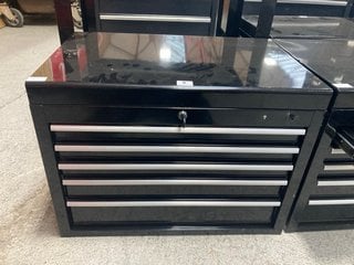 5 DRAWER BLACK METAL LOCKABLE TOOL CHEST: LOCATION - A1