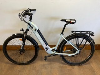 (COLLECTION ONLY) HOVSCO ELECTRIC MOUNTAIN BIKE IN WHITE - RRP £1,667 SIZE: 27": LOCATION - B5