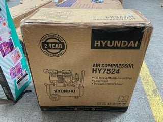 HYUNDAI HY7524 AIR COMPRESSOR - RRP £150: LOCATION - B6