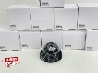 10 X DUMMY/DECOY DOME CAMERAS WITH GLOWING IR LEDS (ORIGINAL RRP - £179) IN BLACK: MODEL NO DKY030B (UNUSED RETAIL) [JPTM127427]