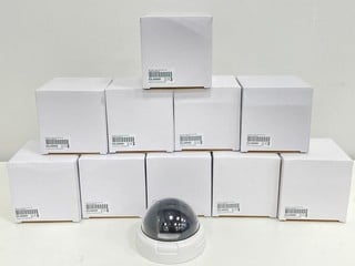 10 X DUMMY/DECOY MINI INDOOR DOME CAMERA (ORIGINAL RRP - £179) IN WHITE: MODEL NO DKY020W (UNUSED RETAIL) [JPTM127436]