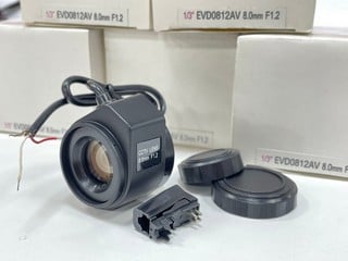 5 X 8MM F1.2 AUTO IRIS VIDEO DRIVE CS MOUNT CCTV CAMERA LENSES (ORIGINAL RRP - £239): MODEL NO CCT363 (UNUSED RETAIL) [JPTM127459]