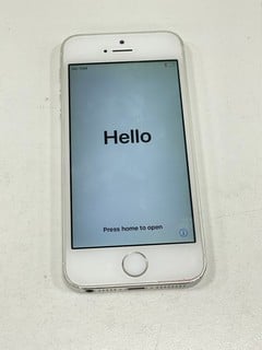 APPLE IPHONE 5S 16GB SMARTPHONE IN SILVER: MODEL NO A1457 [JPTM127205]