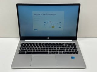 HP CHROMEBOOK 128 GB LAPTOP IN SILVER: MODEL NO 15A-NA0005NA (WITH MAINS POWER ADAPTER) INTEL® PENTIUM® SILVER N6000, 4 GB RAM, 15.6" SCREEN, INTEL® UHD GRAPHICS [JPTM127470]