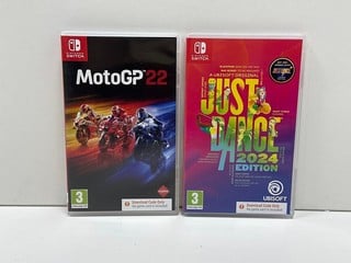 JUST DANCE 2024 EDITION & MOTO GP 22 DOWNLOAD CODES NINTENDO SWITCH GAMES (ORIGINAL RRP - £50) [JPTM127467]