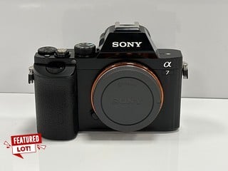 SONY A7 24.3 MEGAPIXELS MIRRORLESS CAMERA IN BLACK: MODEL NO ILCE-7 (BOXED WITH BATTERY) [JPTM127300]