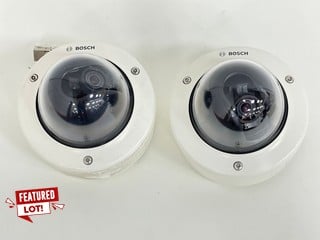 2 X BOSCH DOME SECURITY CAMERAS [JPTM127369]