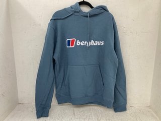 BERGHAUS LIGHT BLUE HOODIE UK SIZE L: LOCATION - D10