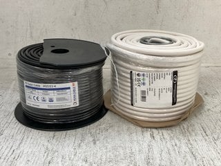 2X SPOOL OF ELECTRICAL WIRE - SIZE 2.5MM AND 1.6MM: LOCATION - D9