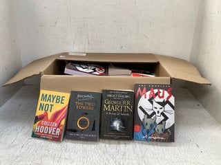 QTY OF ASSORTED OF BOOKS TO INCLUDE THE TWO TOWERS - THE LORD OF THE RINGS PART 2 TO INCLUDE MAYBE NOT BY COLLEEN HOOVER: LOCATION - D9