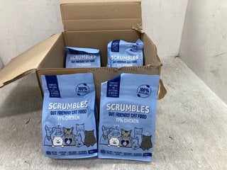 QTY OF SCRUMBLES GUT FRIENDLY CAT FOOD ITEMS WITH 77% CHICKEN / 750G - BBE: MAY 2025: LOCATION - D6