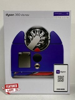 DYSON 360 VIS NAV ROBOT VACUUM CLEANER IN BLUE/NICKEL MODEL: B0CJRQPNW - RRP £1119: LOCATION - FRONT BOOTH