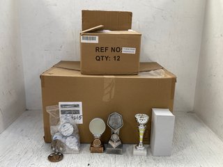 QTY OF TROPHIES IN VARIOUS DESIGNS TO INCLUDE FALCON AUTHENTIC SILVER DESIGN TROPHY: LOCATION - D5