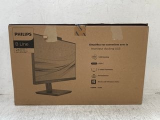 PHILIPS B LINE 24" LCD MONITOR WITH USB-C DOCK: LOCATION - D4