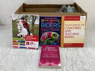 QTY OF BOOKS TO INCLUDE BRAIN TRAINING FOR RIDERS BY ANDREA MONSARRAT WALDO: LOCATION - D4