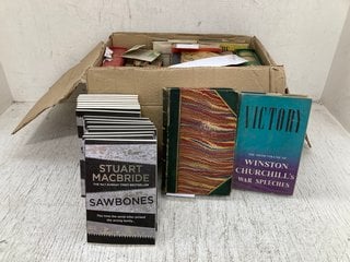 QTY OF ASSORTED BOOKS TO INCLUDE ' SAWBONES ' BY STUART MACBRIDE: LOCATION - D3