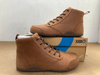 XERO SHOES DENVER LEATHER WATER REPELLENT SHOES - UK SIZE: 10: LOCATION - D2