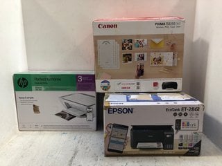 3 X OFFICE PRINTERS TO INCLUDE EPSON ET-2861 MULTI-PURPOSE PRINTER: LOCATION - A14