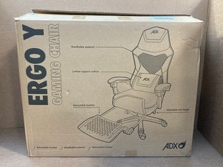 ERGO Y GAMING CHAIR IN BLACK: LOCATION - A15