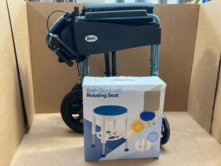 BATH STOOL WITH ROTATING SEAT TO INCLUDE DAYS WHEELED ROLLATOR: LOCATION - A2