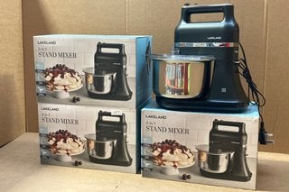 3 X 2 - IN - 1 HAND AND STAND MIXERS IN MATT BLACK - COMBINED RRP: £239.97: LOCATION - A6