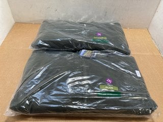 2 X CHAMPION GLEN FLEECES IN OLIVE - UK SIZE: 2XL: LOCATION - A7