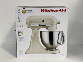 KITCHENAID ARTISAN MIXER 125 ALMOND CREAM - 5KSM125BAC - RRP £358.95: LOCATION - FRONT BOOTH