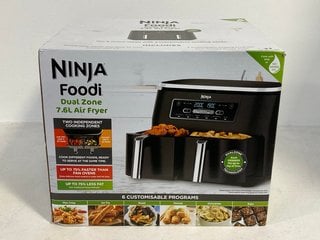 NINJA FOODI MAX DUAL ZONE 7.6L AIR FRYER WITH SMART COOK SYSTEM - AF300UK - RRP £119: LOCATION - FRONT BOOTH