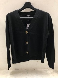 WHISTLE WOMENS CASHMERE CARDIGAN IN BLACK - UK SIZE: SMALL - RRP: 189.00: LOCATION - A12