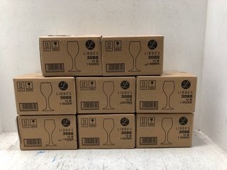 8 X BOXES OF LIBBEY PERCEPTION WINE GLASSES: LOCATION - A13