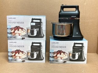 3 X 2 - IN - 1 HAND AND STAND MIXERS IN MATT BLACK - COMBINED RRP: £239.97: LOCATION - B6