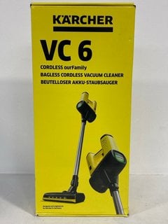 KARCHER VC 6 CORDLESS STICK VACUUM CLEANER - RRP £319: LOCATION - FRONT BOOTH