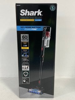 SHARK ANTI HAIR WRAP CORDLESS STICK VACUUM CLEANER MODEL: IZ300UKT - RRP £199: LOCATION - FRONT BOOTH