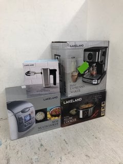 4 X KITCHEN APPLIANCES TO INCLUDE 3.5L SLOW COOKER AND DIGITAL ESPRESSO MAKER: LOCATION - B3