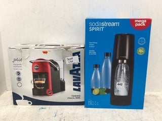 SODASTREAM DUO SPARKLING WATER MAKER TO INCLUDE LAVAZZA JOLIE COFFEE MACHINE: LOCATION - B2