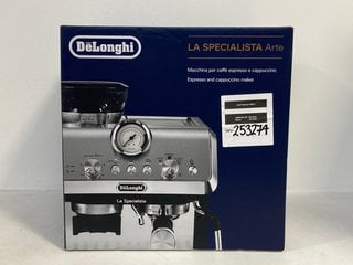 DELONGHI LA SPECIALISTA ARTE BEAN TO CUP COFFEE MACHINE IN SILVER MODEL: EC9155.MB - RRP £349: LOCATION - FRONT BOOTH