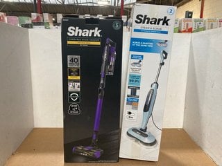 SHARK CORDLESS STICK VACUUM CLEANER PET MODEL TO INCLUDE SHARK STEAM & SCRUB AUTOMATIC STEAM MOP - COMBINED RRP: £368.00: LOCATION - C1