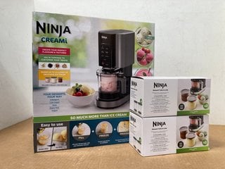 NINJA CREAMI ICE CREAM & FROZEN DESSERT MAKER TO INCLUDE 2 X BOX OF NINJA DESSERT TUBS & LIDS RRP: £174.99: LOCATION - B10