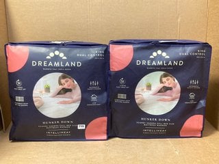 2 X DREAMLAND HUNKER DOWN SCANDI SHERPA FULL BED SIZE MATTRESS WARMERS - SIZE: 200 x 150 CM TO INCLUDE: LOCATION - B14