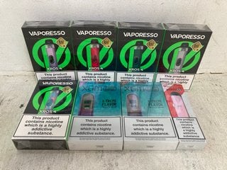 QTY OF ASSORTED VAPES TO INCLUDE OXVA XLIM GO PINK VAPE (PLEASE NOTE: 18+YEARS ONLY. ID MAY BE REQUIRED): LOCATION - D0