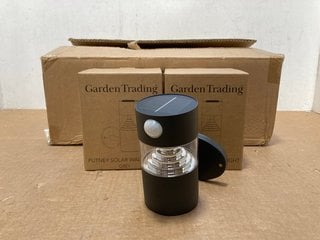 4 X GARDEN TRADING PUTNEY SOLAR WALL LIGHTS IN GREY: LOCATION - B15