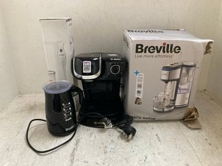 4 X KITCHEN APPLIANCES TO INCLUDE BREVILLE BRITA HOT CUP VARIABLE WATER DISPENSER IN SILVER: LOCATION - A*