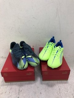 2 X PUMA KIDS ULTRA 5 PLAY FOOTBALL SHOES - UK SIZE: 1 AND 2: LOCATION - C8