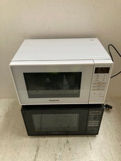 PANASONIC NN-E27JWM MICROWAVE OVEN IN WHITE TO INCLUDE SAMSUNG MW4000D MICROWAVE OVEN IN BLACK: LOCATION - A*