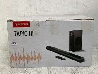 BOMAKER TAPIO III SOUNDBAR SYSTEM - RRP: £134.99: LOCATION - C10